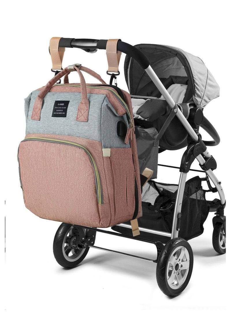Portable Large Capacity Leisure Multifunctional Backpack, Baby Stroller Hanging Bag - Image 3